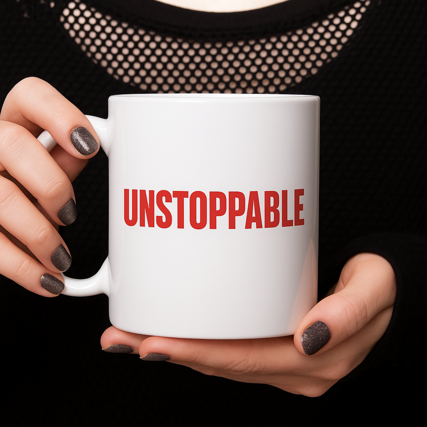 Unstoppable Glow Mug – Empowerment Coffee Cup for Women