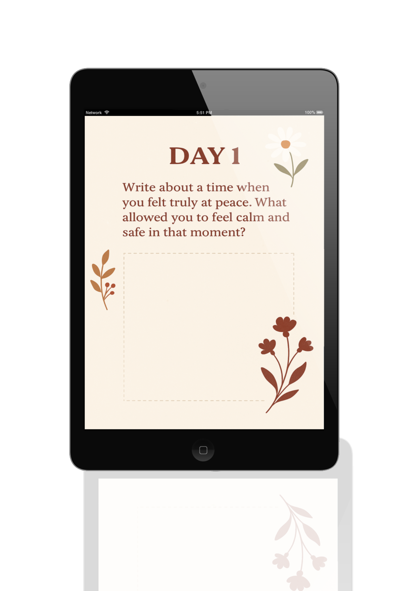 Healing Glow Journal – 14 Days of Gentle Healing + Daily Soft Self-Care Bonus